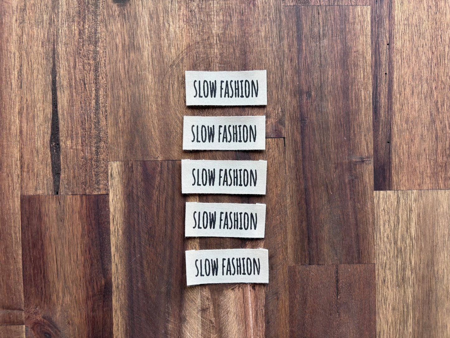 "Slow fashion" Sew-in clothing tag - 20 mm* 70mm. 5 pcs.