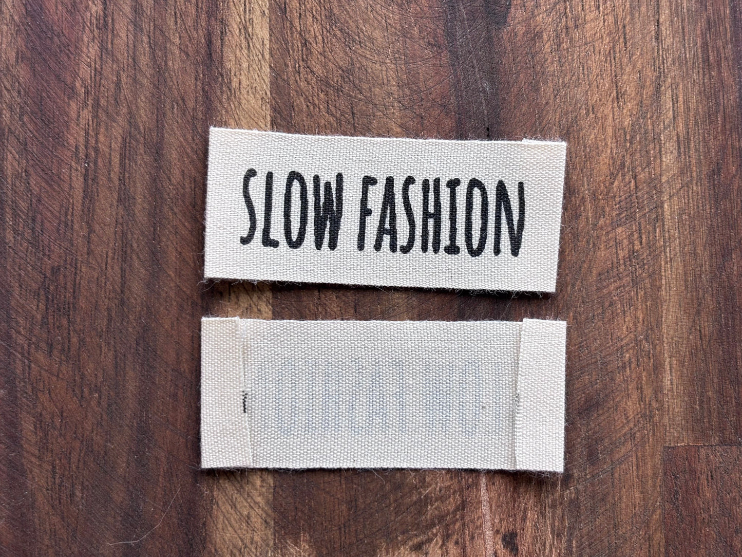 "Slow fashion" Sew-in clothing tag - 20 mm* 70mm. 5 pcs.