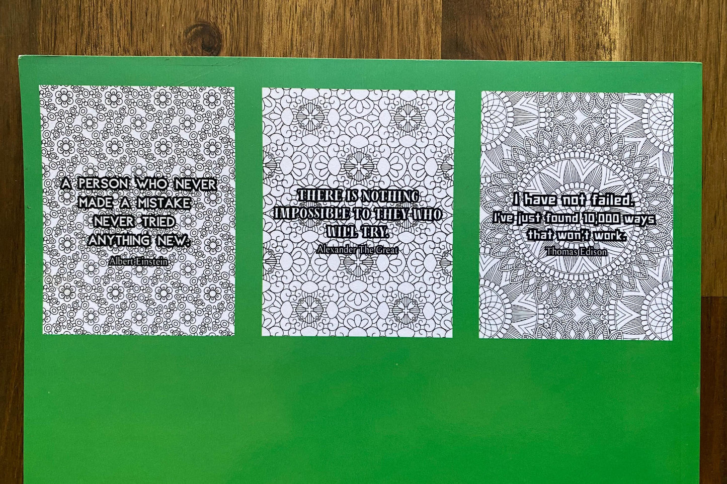 Motivational Quotes Coloring Book