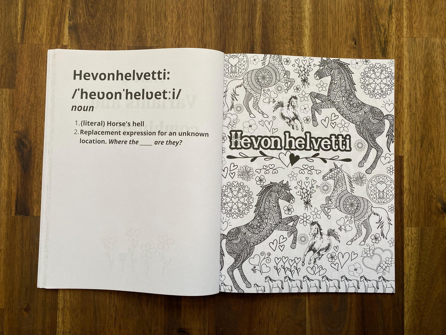 Swear Like A Finn; Finnish Curseword Coloring Book