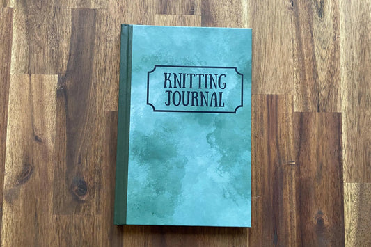 Hardcover Knitting Project Journal, Watercolor Design