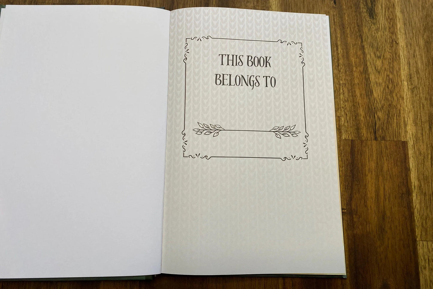 Hardcover Knitting Project Journal, Watercolor Design